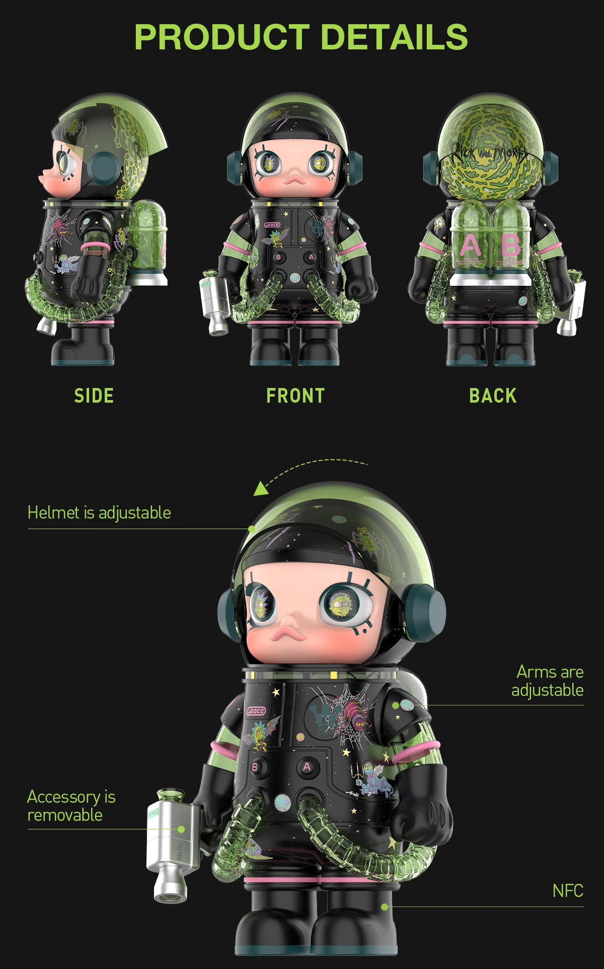 MEGA SPACE MOLLY 1000% Rick and Morty MEGA SPACE MOLLY 1000% Rick And Morty -Pop Mart Sale Shop 20241119 172126 316814 mega space molly rick and morty