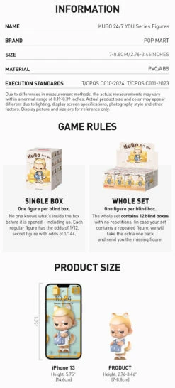 KUBO 24/7 YOU Series Figures -Pop Mart Sale Shop 20241120 102925 462964 kubo 24 7 you series figures blind boxes pop mart us detail 04 1200x2652