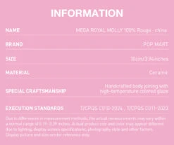 MEGA ROYAL MOLLY 100% Rouge·china 9 MEGA ROYAL MOLLY 100% Rouge·china -Pop Mart Sale Shop 20241206 180143 454060 2 mega royal molly 100 rouge china mega details popmart us 1200x1007