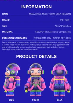 MEGA SPACE MOLLY 1000% CHEN FENWAN 10 MEGA SPACE MOLLY 1000% CHEN FENWAN -Pop Mart Sale Shop 20241212 105108 438864 2 mega space molly 1000 chen fenwan mega details popmart us 1200x1692