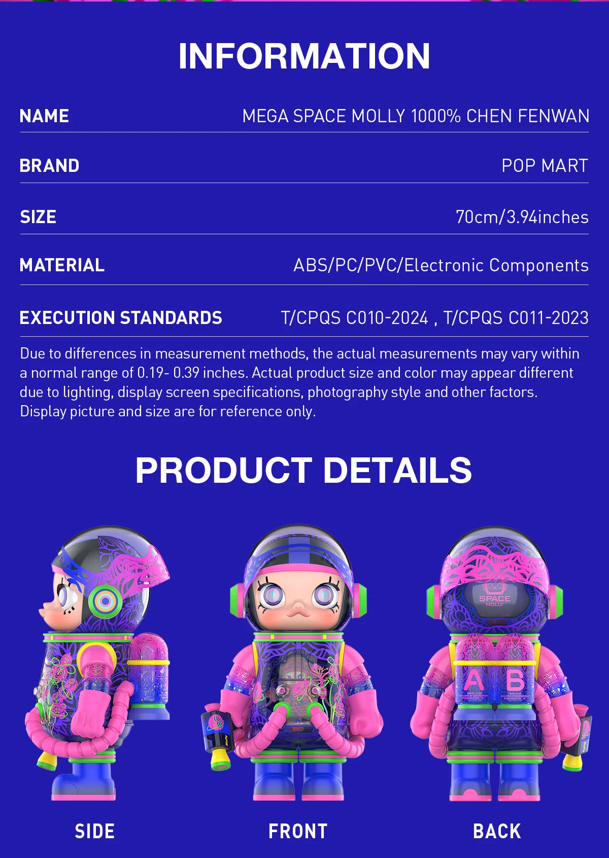 MEGA SPACE MOLLY 1000% CHEN FENWAN MEGA SPACE MOLLY 1000% CHEN FENWAN -Pop Mart Sale Shop 20241212 105108 438864 2 mega space molly 1000 chen fenwan mega details popmart