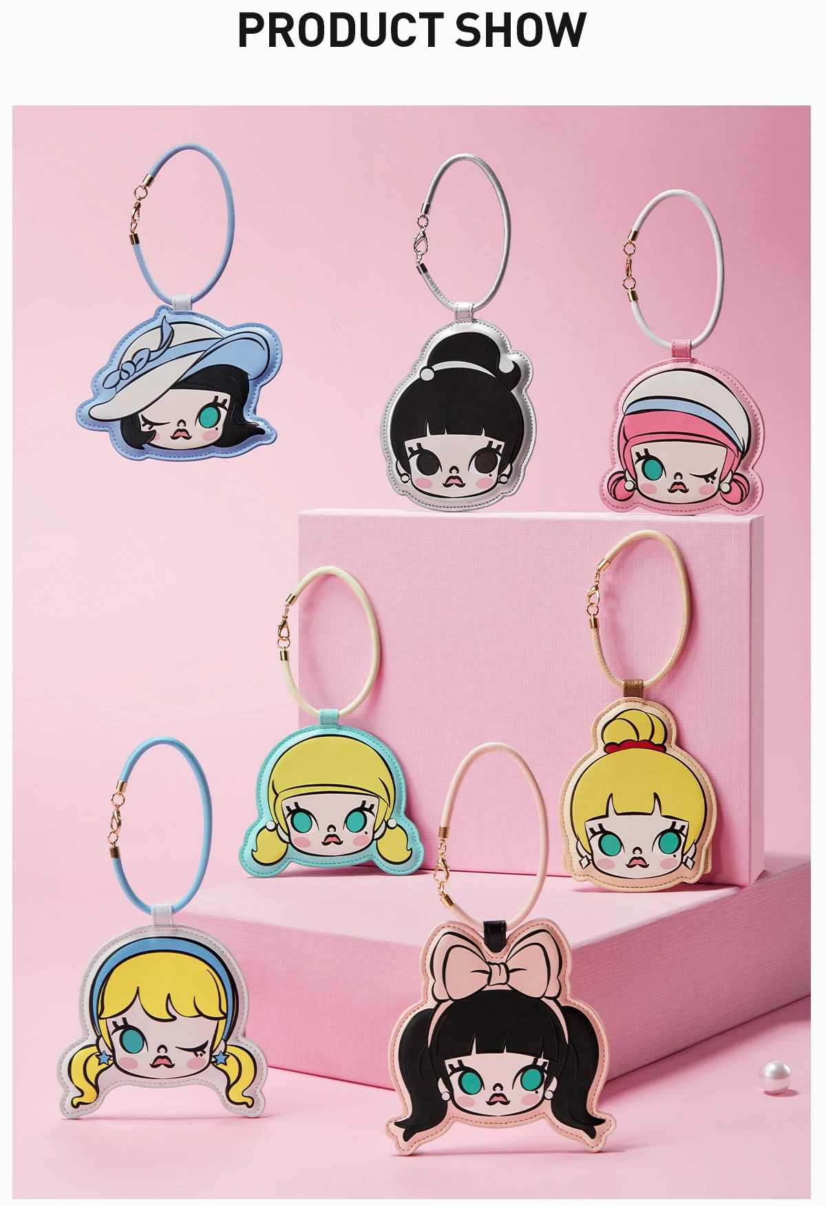MOLLY Daily Look Series-Cardholder Pendant Blind Box MOLLY Daily Look Series-Cardholder Pendant Blind Box -Pop Mart Sale Shop 20250102 175110 276208 5 molly daily look series cardholder pendant blind box accessories details popmart