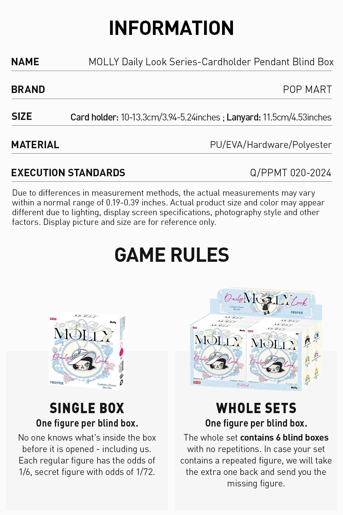 MOLLY Daily Look Series-Cardholder Pendant Blind Box MOLLY Daily Look Series-Cardholder Pendant Blind Box -Pop Mart Sale Shop 20250102 175110 494853 3 molly daily look series cardholder pendant blind box accessories details popmart