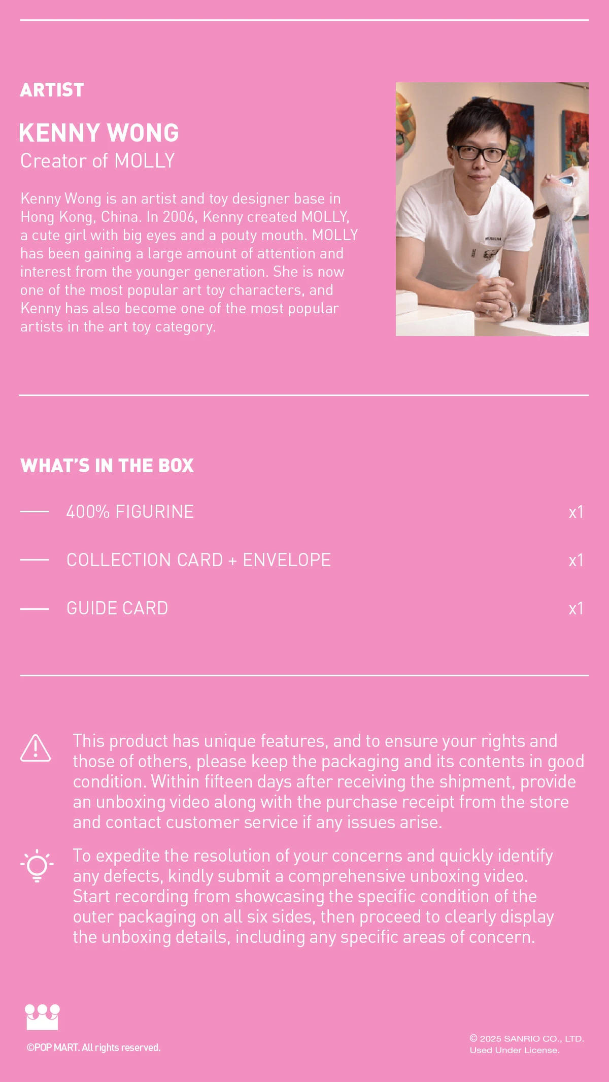 MEGA SPACE MOLLY 400% Hello Kitty and Friends Series MEGA SPACE MOLLY 400% Hello Kitty And Friends Series -Pop Mart Sale Shop 20250107 100912 202499 8 mega space molly 400 sanrio characters series mega details popmart