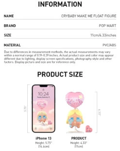 CRYBABY MAKE ME FLOAT FIGURE -Pop Mart Sale Shop 20250117 113104 109951 3 crybaby make me float figure figurine details popmart us 1200x1504