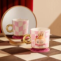 THE MONSTERS Let's Checkmate Series-Mug -Pop Mart Sale Shop 20250123 113222 893402 scene2 the monsters let s checkmate series mug pink accessories details popmart us 1200x1200
