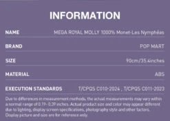 MEGA ROYAL MOLLY 1000% Monet-Les Nymphéas -Pop Mart Sale Shop 20250221 180632 778456 2 mega royal molly 1000 monet les nymphe as mega details popmart us 1200x849