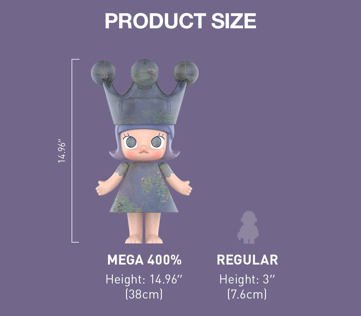 MEGA ROYAL MOLLY 400% Monet-Les Nymphéas MEGA ROYAL MOLLY 400% Monet-Les Nymphéas -Pop Mart Sale Shop 20250221 205205 374863 4 mega royal molly 400 monet les nymphe as mega details popmart
