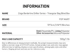 Zsiga Borderline Drifter Series-Triangular Bag Blind Box -Pop Mart Sale Shop 20250227 113953 780125 4 zsiga borderline drifter series triangular bag blind box accessories details popmart us 1200x880