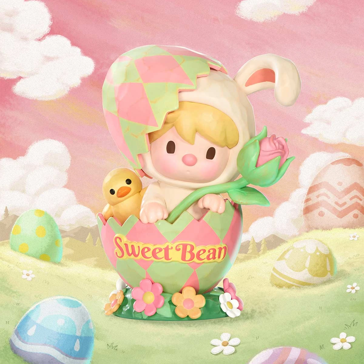 Sweet Bean Easter Bunny Figure Sweet Bean Easter Bunny Figure -Pop Mart Sale Shop 20250303 172513 203080 scene 1 sweet bean easter bunny figure figurine details popmart