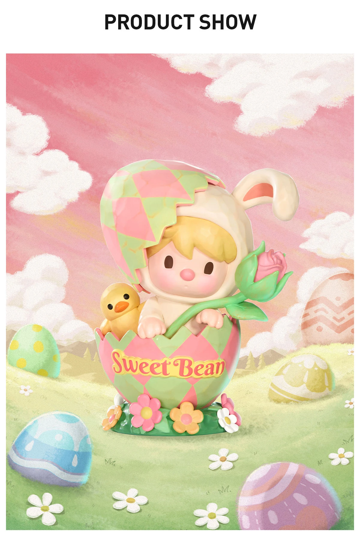 Sweet Bean Easter Bunny Figure Sweet Bean Easter Bunny Figure -Pop Mart Sale Shop 20250303 172604 018232 5 sweet bean easter bunny figure figurine details popmart