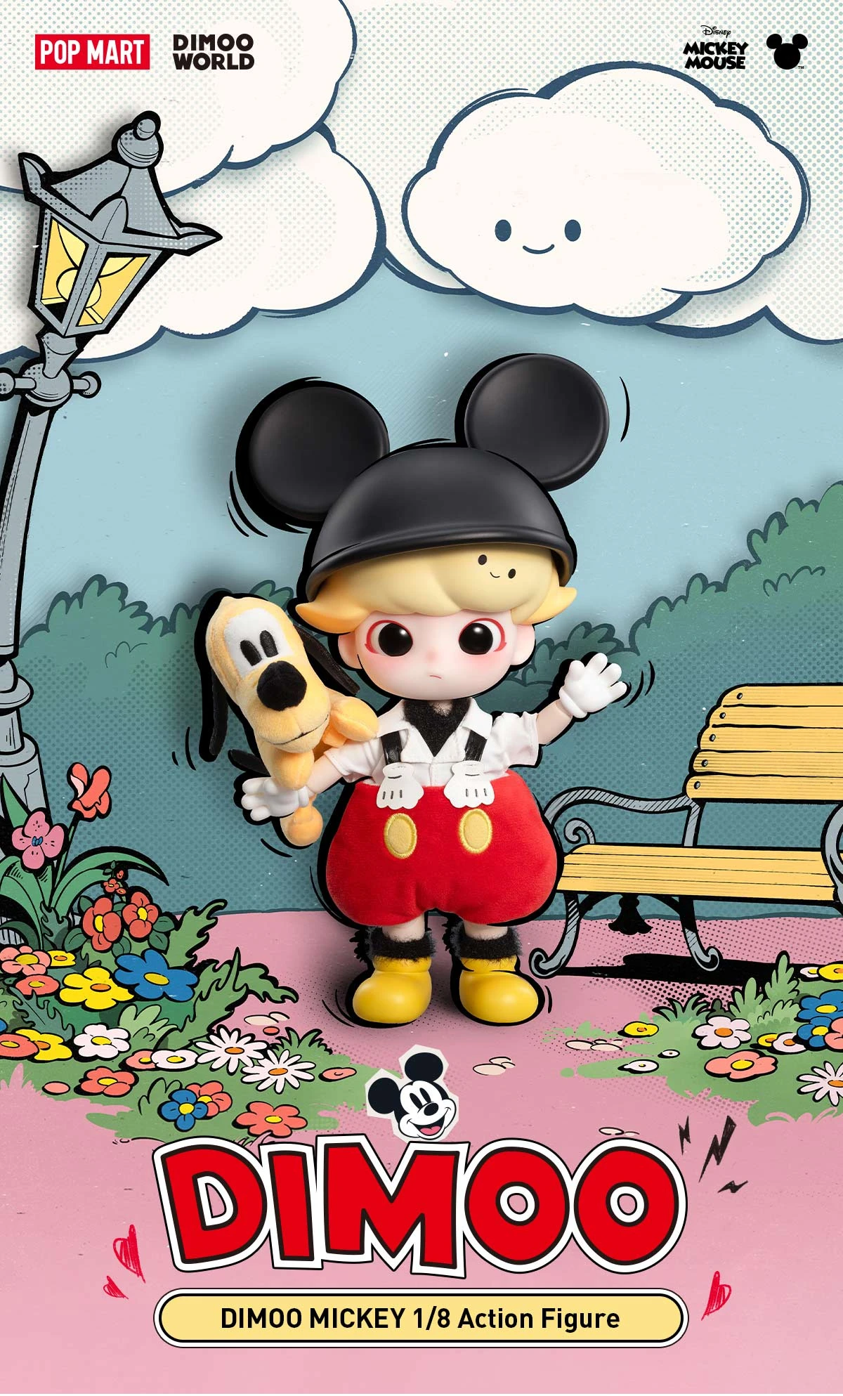 DIMOO MICKEY 1/8 Action Figure DIMOO MICKEY 1/8 Action Figure -Pop Mart Sale Shop 20250307 141350 066179 1 dimoo mickey 1 8 action figure bjd details popmart