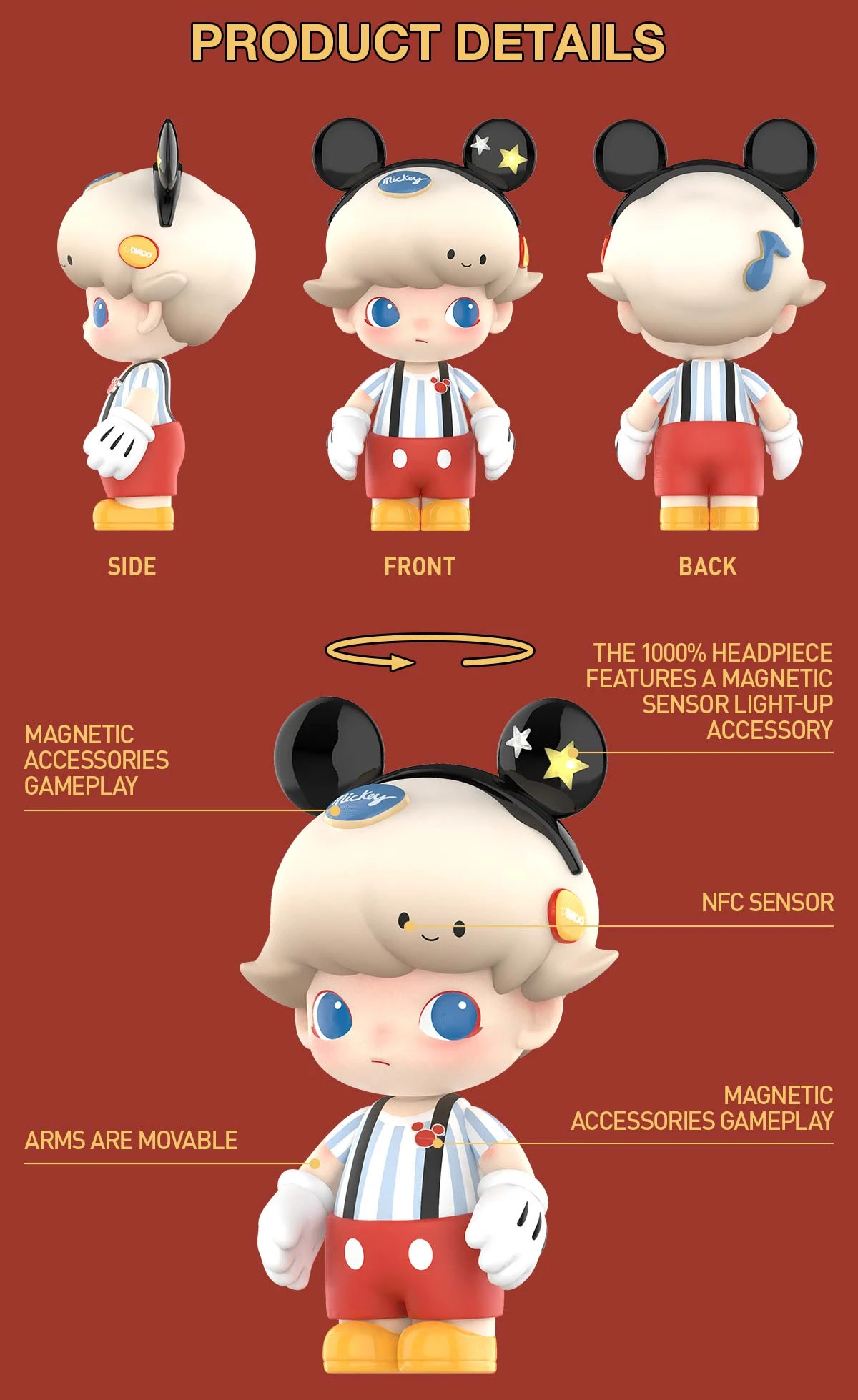 MEGA JUST DIMOO 1000% Mickey Mouse MEGA JUST DIMOO 1000% Mickey Mouse -Pop Mart Sale Shop 20250307 142122 536777 3 mega just dimoo 1000 mickey mouse mega details popmart