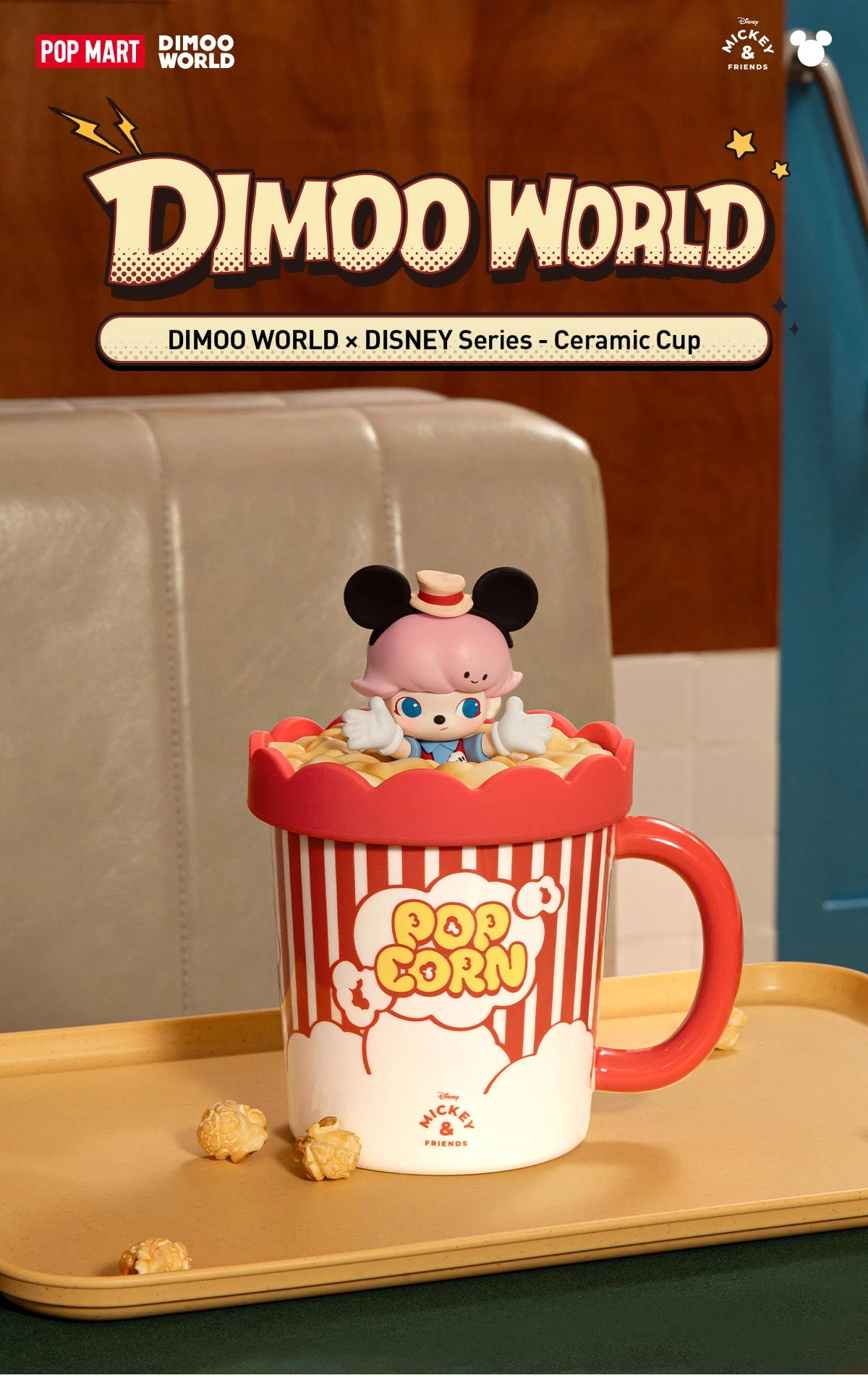 DIMOO WORLD × DISNEY Series-Ceramic Cup DIMOO WORLD × DISNEY Series-Ceramic Cup -Pop Mart Sale Shop 20250317 104811 327221 1 dimoo world disney series ceramic cup accessories details popmart