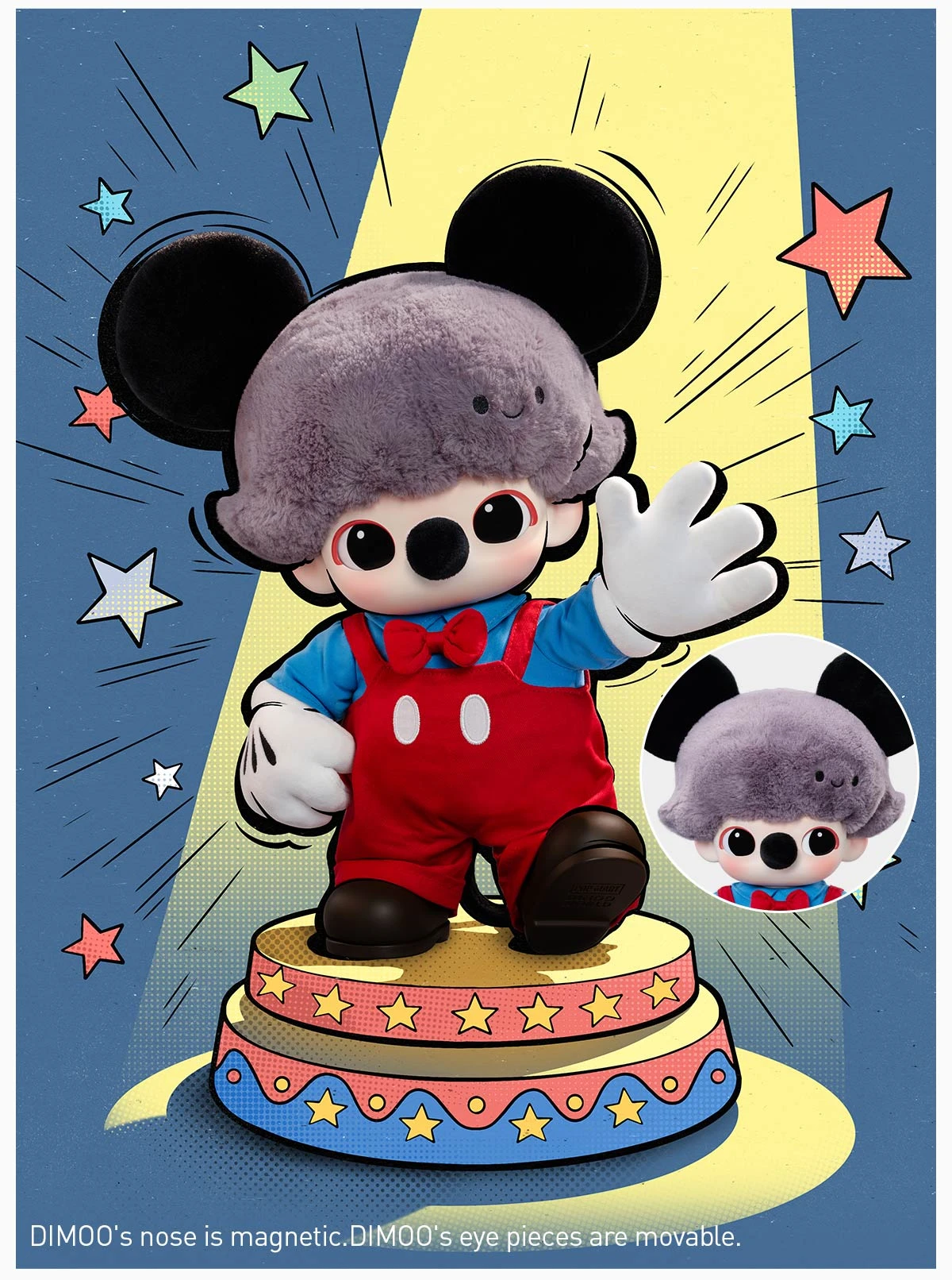 DIMOO WORLD × DISNEY Series-Mickey Vinyl Plush Bag DIMOO WORLD × DISNEY Series-Mickey Vinyl Plush Bag -Pop Mart Sale Shop 20250317 105514 113858 6 dimoo world disney series mickey vinyl plush bag plush details popmart