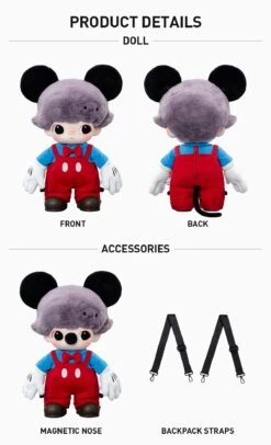 DIMOO WORLD × DISNEY Series-Mickey Vinyl Plush Bag 10 DIMOO WORLD × DISNEY Series-Mickey Vinyl Plush Bag -Pop Mart Sale Shop 20250317 105514 179003 2 dimoo world disney series mickey vinyl plush bag plush details popmart us 1200x1973