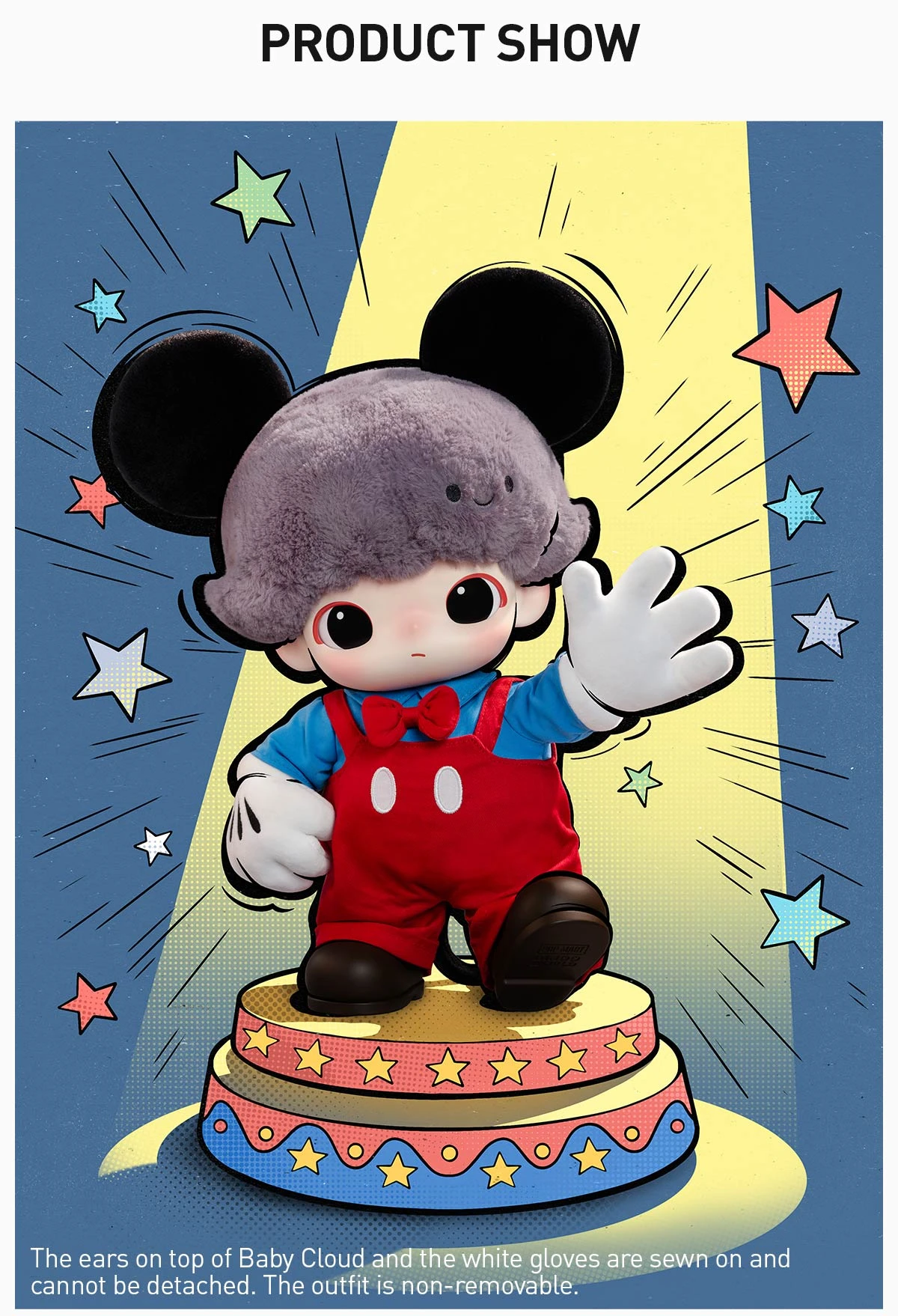 DIMOO WORLD × DISNEY Series-Mickey Vinyl Plush Bag DIMOO WORLD × DISNEY Series-Mickey Vinyl Plush Bag -Pop Mart Sale Shop 20250317 105514 227075 5 dimoo world disney series mickey vinyl plush bag plush details popmart