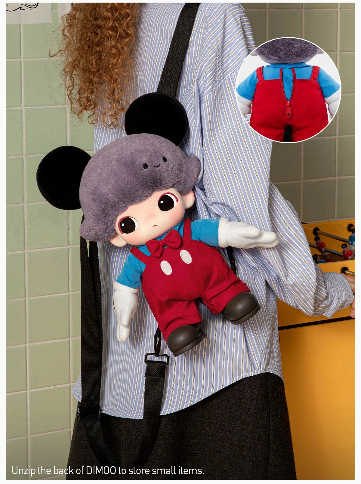 DIMOO WORLD × DISNEY Series-Mickey Vinyl Plush Bag DIMOO WORLD × DISNEY Series-Mickey Vinyl Plush Bag -Pop Mart Sale Shop 20250317 105514 608129 8 dimoo world disney series mickey vinyl plush bag plush details popmart