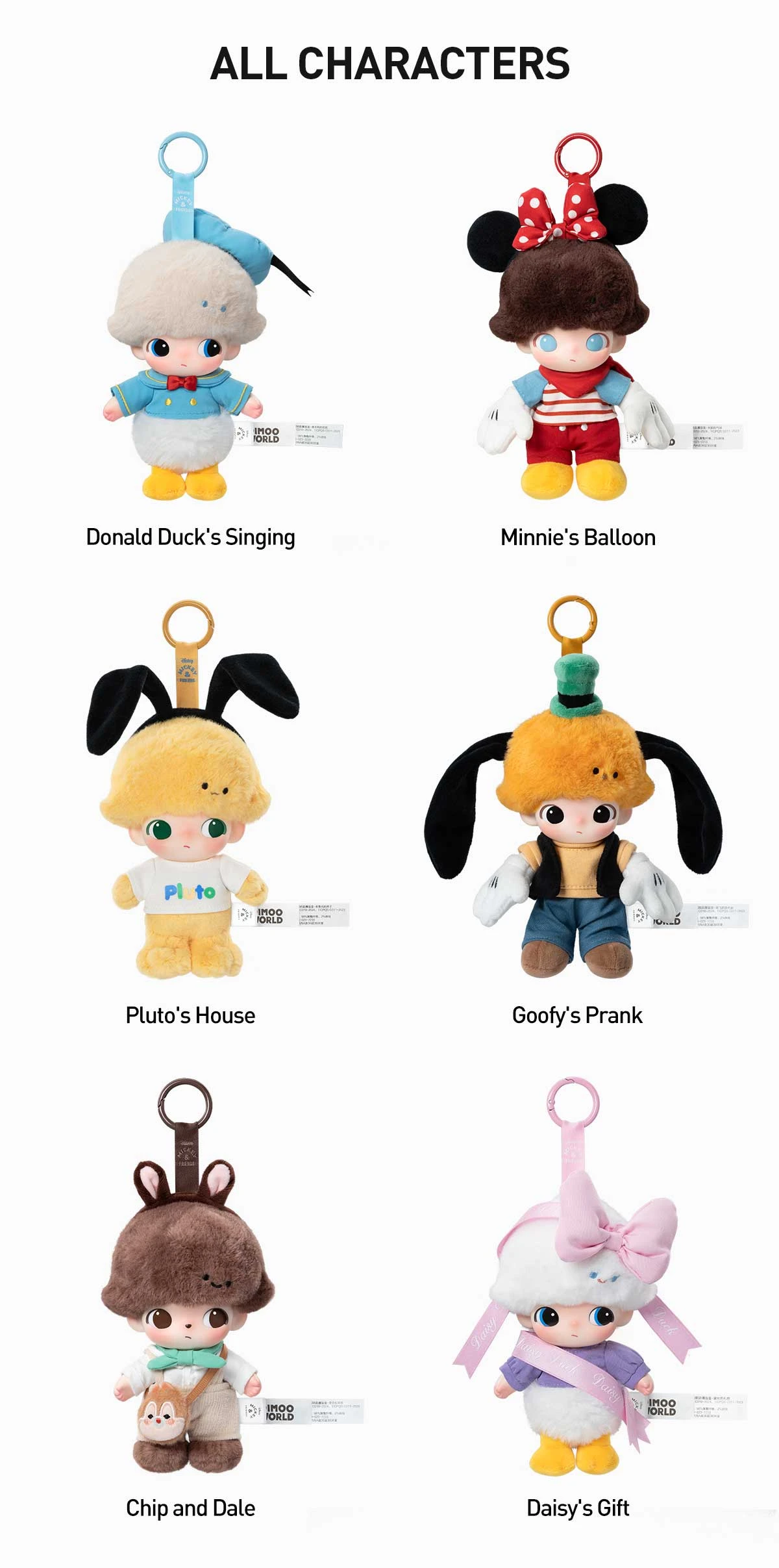 DIMOO WORLD × DISNEY Series-Vinyl Plush Keychain Blind Box DIMOO WORLD × DISNEY Series-Vinyl Plush Keychain Blind Box -Pop Mart Sale Shop 20250317 152856 465929 2 dimoo world disney series vinyl plush keychain blind box plush details popmart