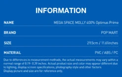 MEGA SPACE MOLLY 400% Optimus Prime 6 MEGA SPACE MOLLY 400% Optimus Prime -Pop Mart Sale Shop 20250328 092517 232964 2 mega space molly 400 optimus prime mega details popmart us 1200x753