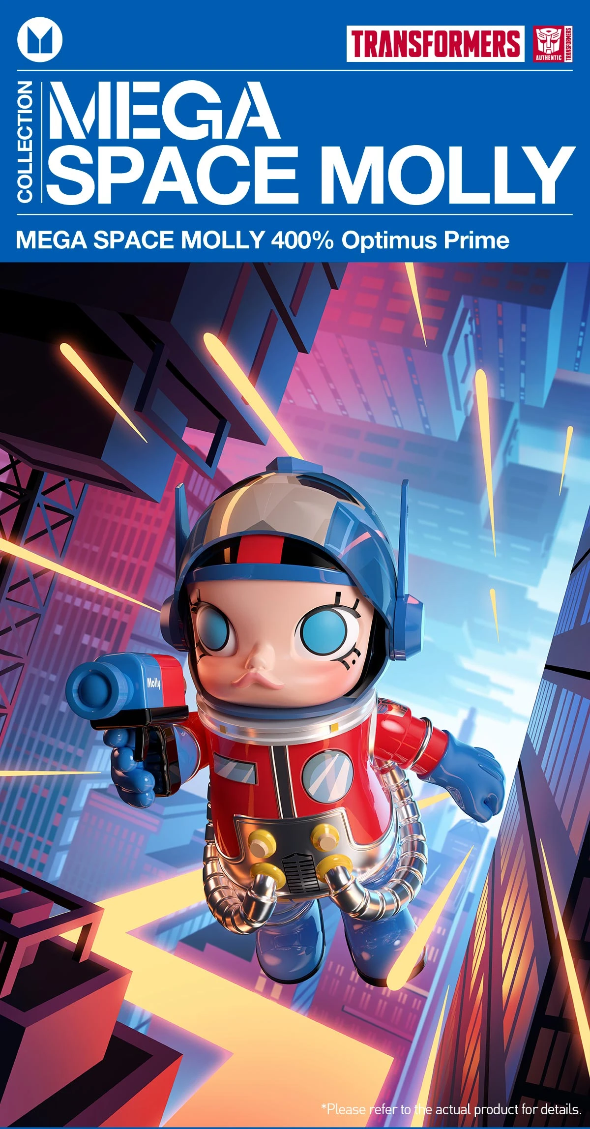 MEGA SPACE MOLLY 400% Optimus Prime MEGA SPACE MOLLY 400% Optimus Prime -Pop Mart Sale Shop 20250328 092517 772733 1 mega space molly 400 optimus prime mega details popmart