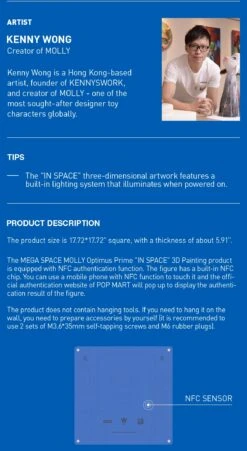 MEGA SPACE MOLLY Optimus Prime《IN SPACE》3D Painting -Pop Mart Sale Shop 20250328 092815 156888 7 mega space molly optimus prime in space 3d painting mega details popmart us 1200x2190