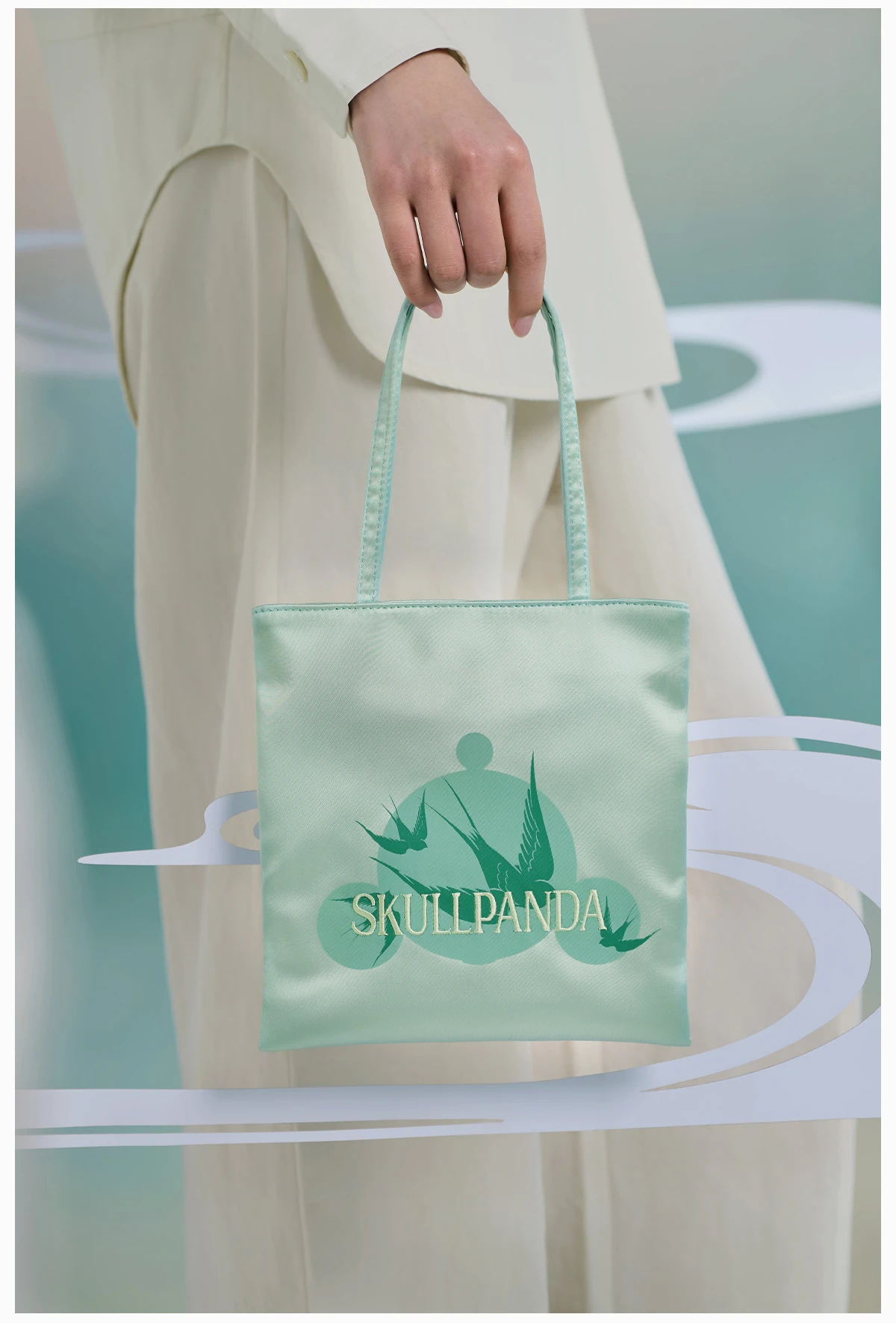 SKULLPANDA The Mirage Series Handbag SKULLPANDA The Mirage Series Handbag -Pop Mart Sale Shop 20250328 171139 084189 5 skullpanda the mirage series handbag accessories details popmart