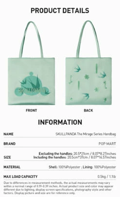 SKULLPANDA The Mirage Series Handbag 9 SKULLPANDA The Mirage Series Handbag -Pop Mart Sale Shop 20250328 171139 113082 2 skullpanda the mirage series handbag accessories details popmart us 1200x1974