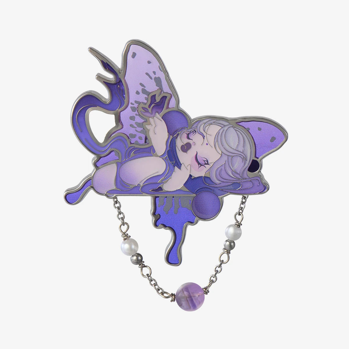 SKULLPANDA The Mirage Series Breastpin SKULLPANDA The Mirage Series Breastpin -Pop Mart Sale Shop 20250328 171338 822852 secret skullpanda the mirage series breastpin accessories details popmart