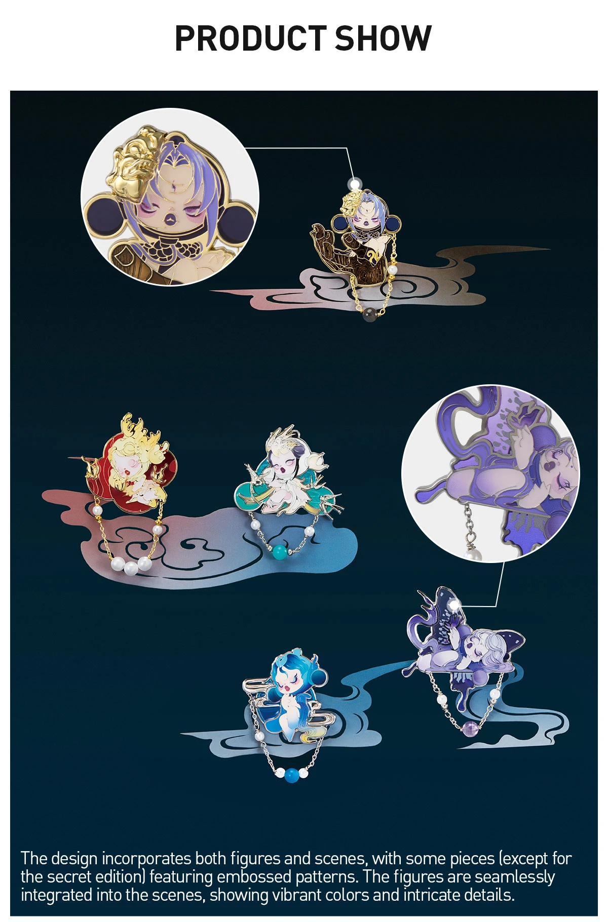 SKULLPANDA The Mirage Series Breastpin SKULLPANDA The Mirage Series Breastpin -Pop Mart Sale Shop 20250328 171348 599318 7 skullpanda the mirage series breastpin accessories details popmart