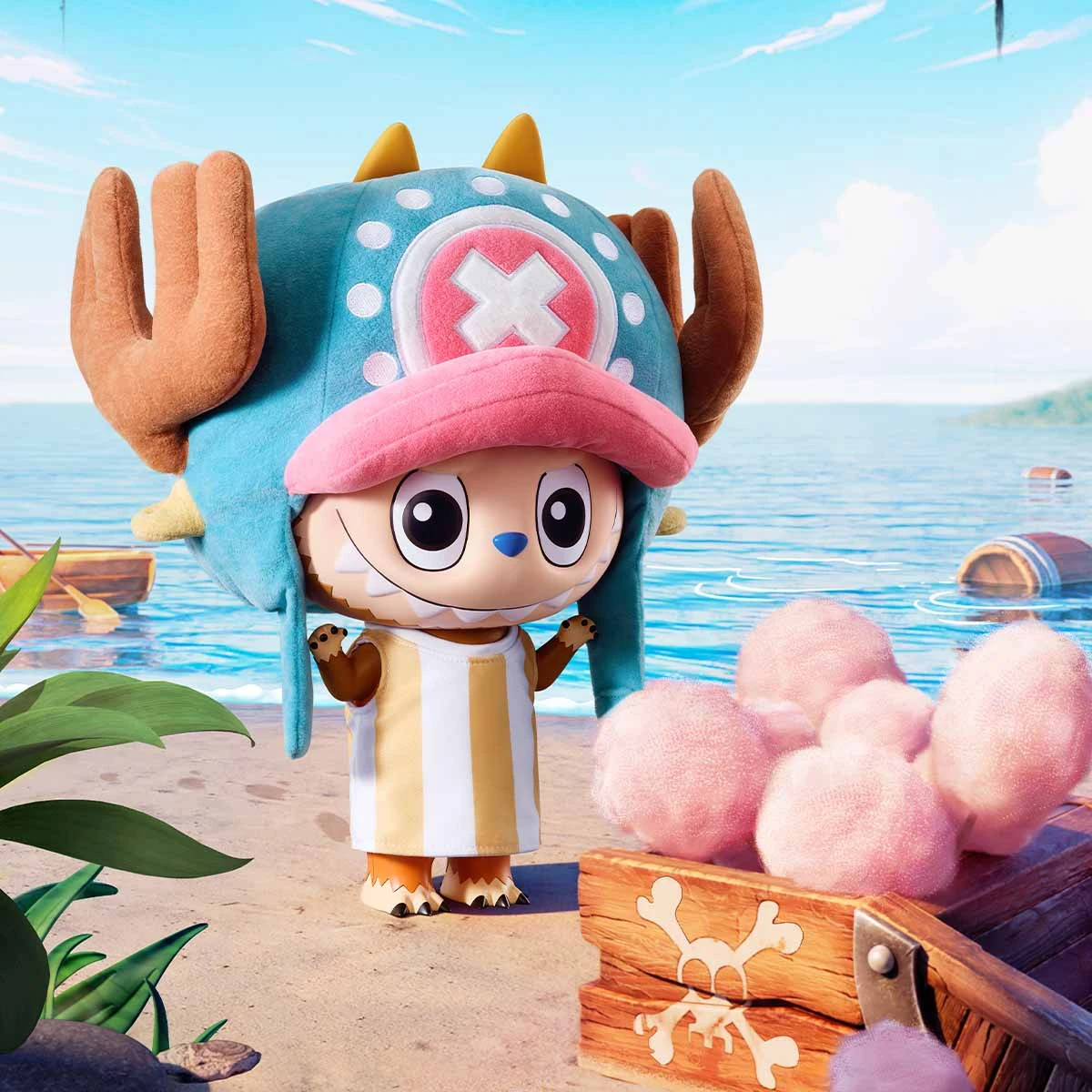 MEGA LABUBU 400% TONY TONY CHOPPER MEGA LABUBU 400% TONY TONY CHOPPER -Pop Mart Sale Shop 20250409 170459 533235 scene 2 mega labubu 1000 tony tony chopper mega details popmart