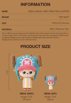 MEGA LABUBU 1000% TONY TONY CHOPPER 8 MEGA LABUBU 1000% TONY TONY CHOPPER -Pop Mart Sale Shop 20250410 140213 841874 02 mega labubu 1000 tony tony chopper mega details popmart us 1200x1737 1