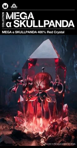 MEGA α SKULLPANDA 400% Red Crystal -Pop Mart Sale Shop 20250428 145710 869466 01 mega skullpanda 400 red crystal mega details popmart us 1200x2310