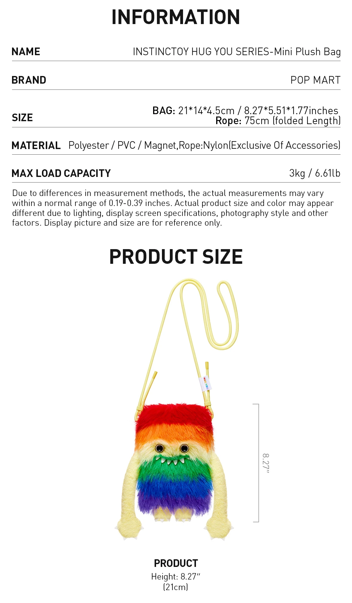 INSTINCTOY HUG YOU SERIES-Mini Plush Bag INSTINCTOY HUG YOU SERIES-Mini Plush Bag -Pop Mart Sale Shop 20250429 143349 502836 3 instinctoy hug you series mini plush bag accessories details popmart