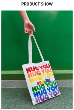 INSTINCTOY HUG YOU SERIES-Canvas Bag -Pop Mart Sale Shop 20250429 143718 821805 4 instinctoy hug you series canvas bag accessories details popmart us 1200x1772