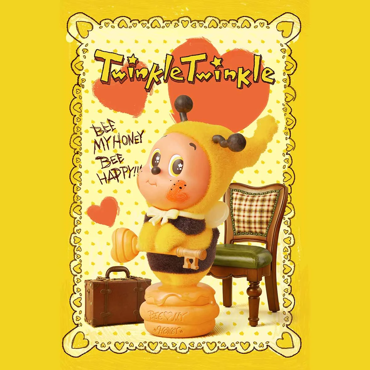 TwinkleTwinkle Bee Your Honey TwinkleTwinkle Bee Your Honey -Pop Mart Sale Shop 20250507 094526 098195 3 twinkle twinkle bee your honey figure figurine details popmart