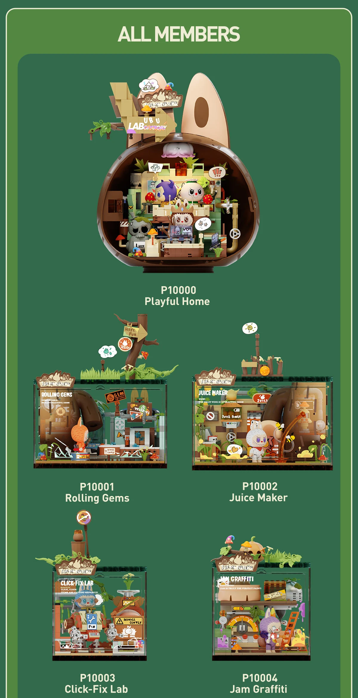 THE MONSTERS Forest Secret Base Series Blocks THE MONSTERS Forest Secret Base Series Blocks -Pop Mart Sale Shop 20250509 103939 043460 3 the monsters forest secret base blocks details popmart