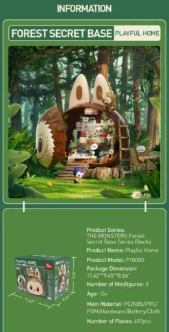 THE MONSTERS Forest Secret Base Series Blocks 18 THE MONSTERS Forest Secret Base Series Blocks -Pop Mart Sale Shop 20250509 103940 351491 5 the monsters forest secret base blocks details popmart us 1200x2351