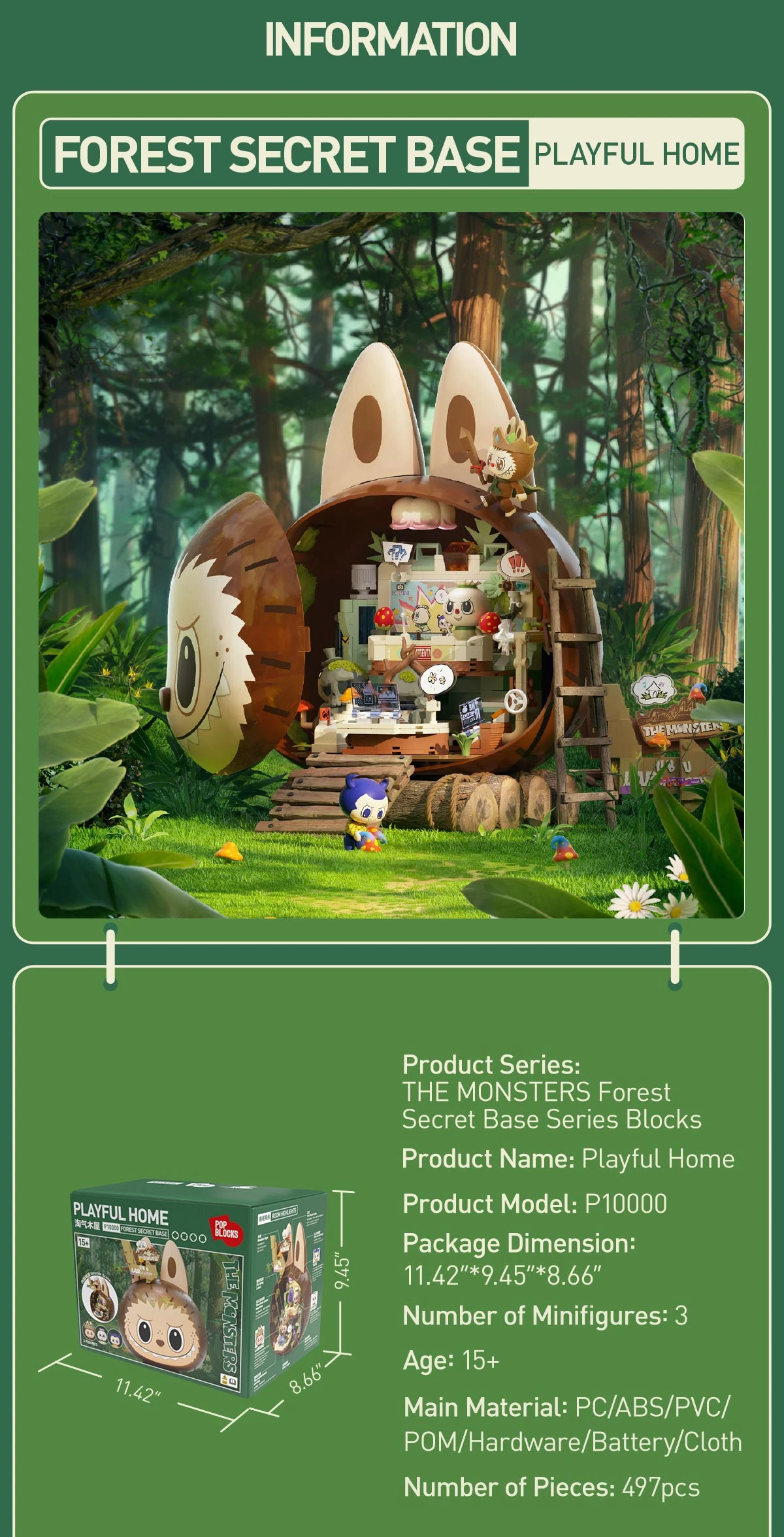 THE MONSTERS Forest Secret Base Series Blocks THE MONSTERS Forest Secret Base Series Blocks -Pop Mart Sale Shop 20250509 103940 351491 5 the monsters forest secret base blocks details popmart