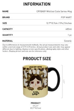 CRYBABY Wild But Cutie Series-Mug Cup -Pop Mart Sale Shop 20250509 182242 020717 2 crybaby wild but cutie series mug accessories details popmart us 1200x1794