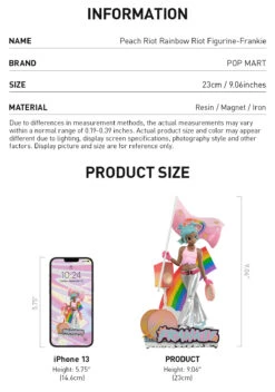 Peach Riot Rainbow Riot Figurine-Frankie -Pop Mart Sale Shop 20250521 105653 854047 3 peach riot rainbow riot figurine frankie figurine details popmart us 1200x1711
