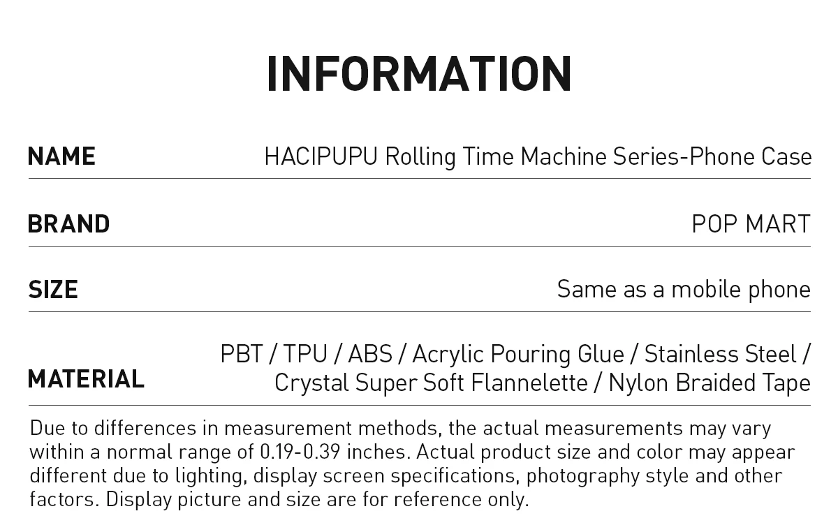 HACIPUPU Rolling Time Machine Series-Phone Case HACIPUPU Rolling Time Machine Series-Phone Case -Pop Mart Sale Shop 20250523 174357 953819 2 hacipupu rolling time machine series phone case accessories details popmart