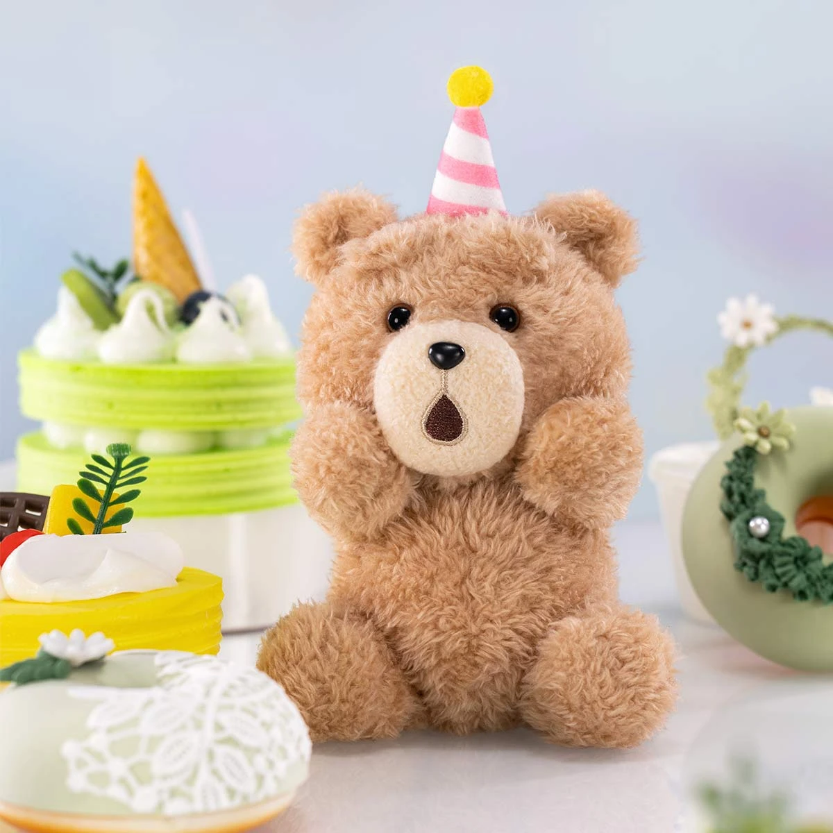 Ted2 Teddy Bear Action Plush Pendant Ted2 Teddy Bear Action Plush Pendant -Pop Mart Sale Shop 20250528 155412 772376 scene 2 ted2 movable plush pendant plush details popmart