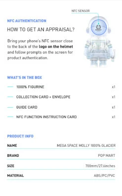 MEGA COLLECTION 1000% SPACE MOLLY Glacier -Pop Mart Sale Shop glacier 1000 05 iDHBhN0Bi7 1200x1918