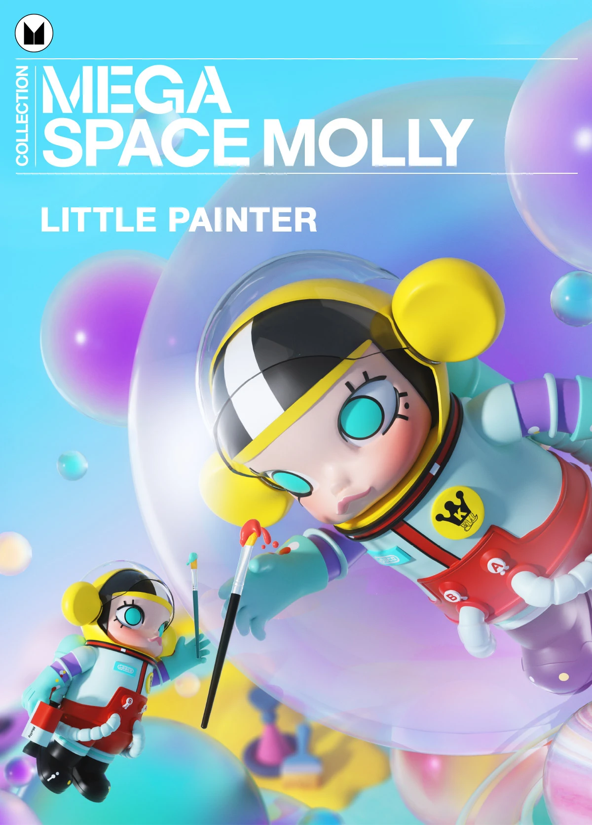 MEGA COLLECTION 1000% SPACE MOLLY Little Painter MEGA COLLECTION 1000% SPACE MOLLY Little Painter -Pop Mart Sale Shop