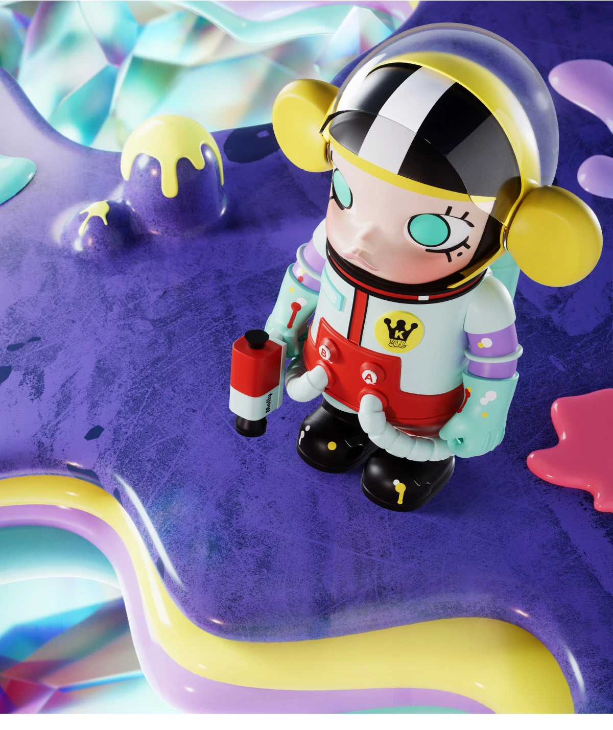 MEGA COLLECTION 1000% SPACE MOLLY Little Painter MEGA COLLECTION 1000% SPACE MOLLY Little Painter -Pop Mart Sale Shop