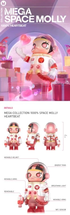 MEGA Collection 1000% SPACE MOLLY Heartbeat 8 MEGA Collection 1000% SPACE MOLLY Heartbeat -Pop Mart Sale Shop mega heartbeat 1000 detail 01 Wo2YCTddNO 1200x3658