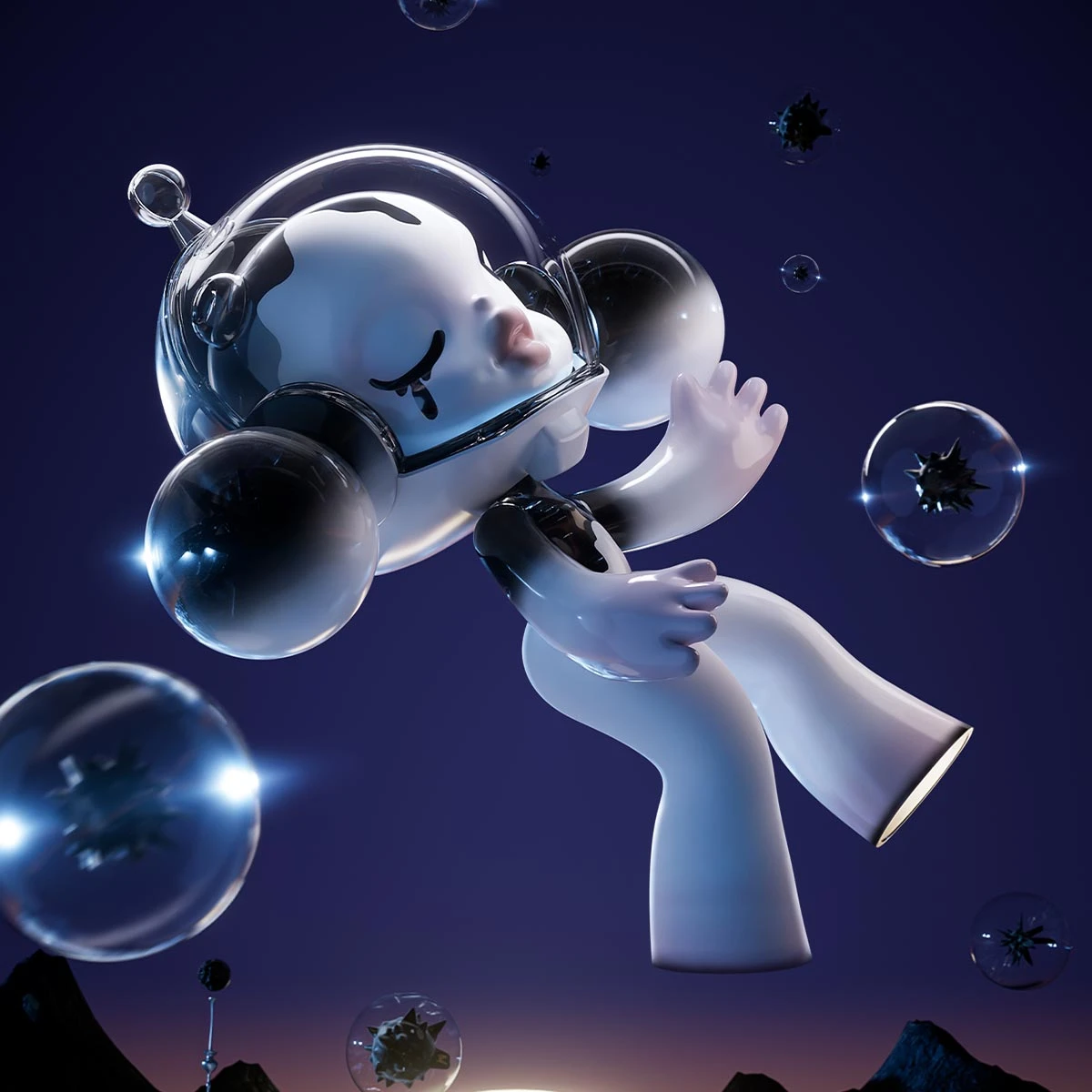 MEGA COLLECTION 1000% α SKULLPANDA Between Light and Dark MEGA COLLECTION 1000% α SKULLPANDA Between Light And Dark -Pop Mart Sale Shop