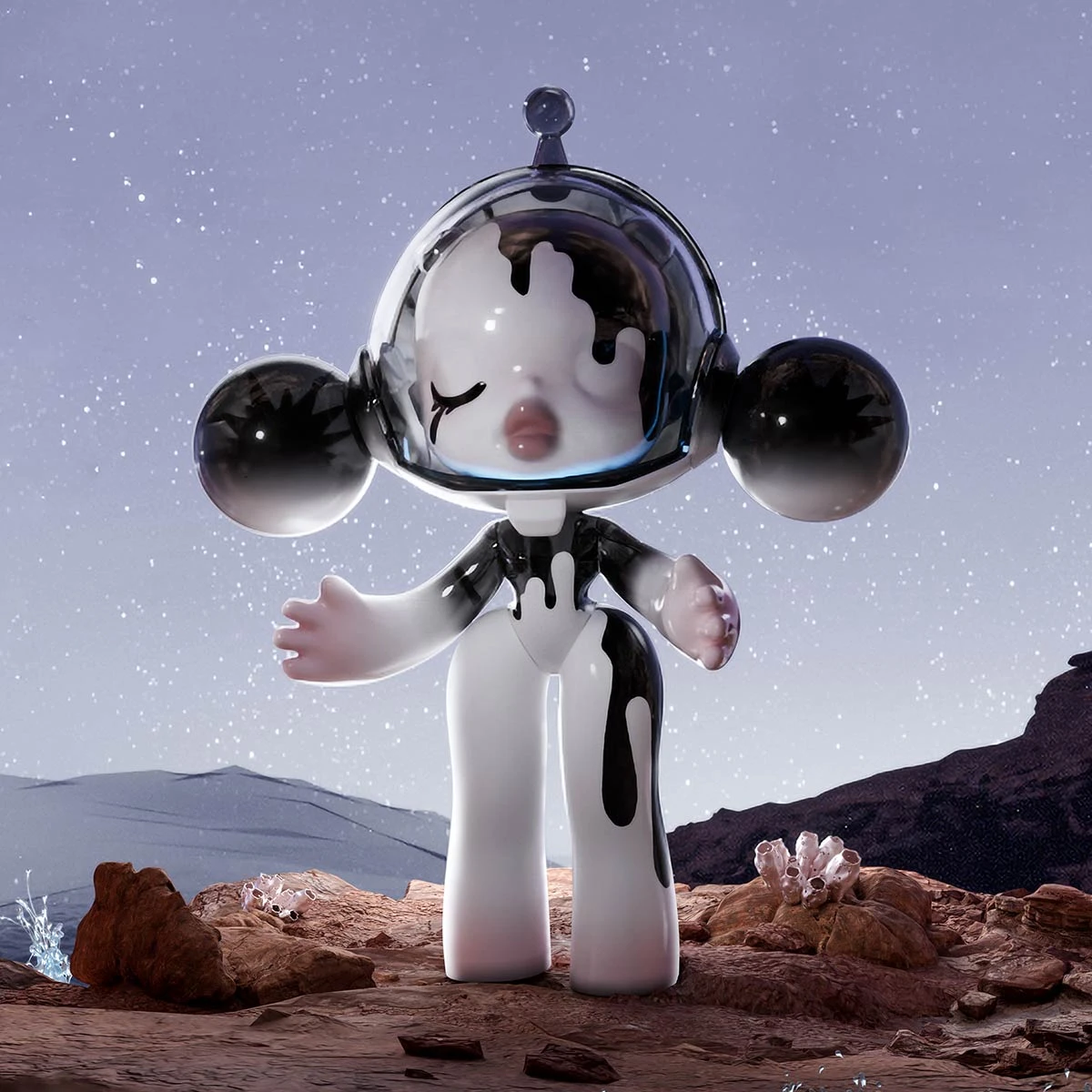 MEGA COLLECTION 1000% α SKULLPANDA Between Light and Dark MEGA COLLECTION 1000% α SKULLPANDA Between Light And Dark -Pop Mart Sale Shop