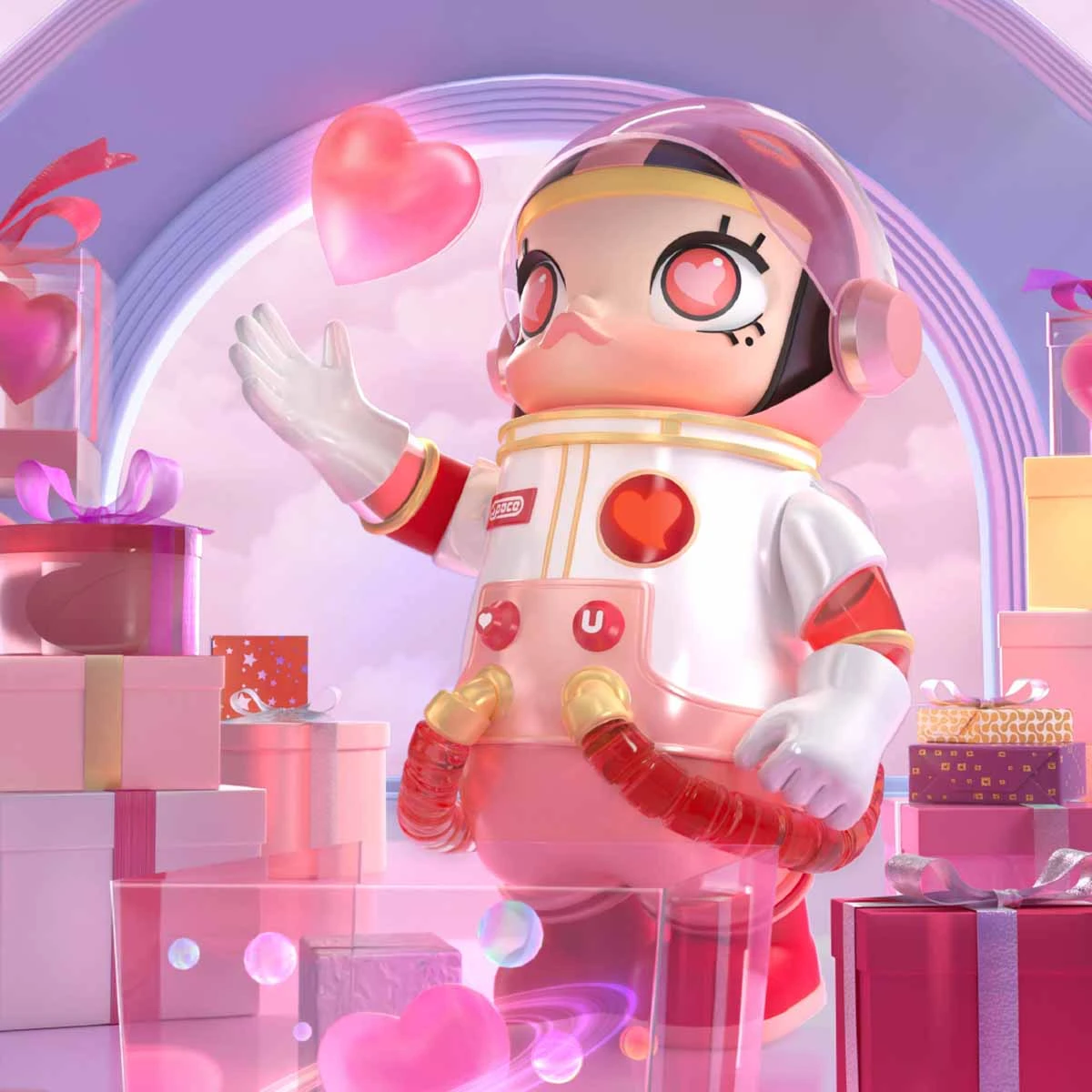 MEGA Collection 1000% SPACE MOLLY Heartbeat MEGA Collection 1000% SPACE MOLLY Heartbeat -Pop Mart Sale Shop